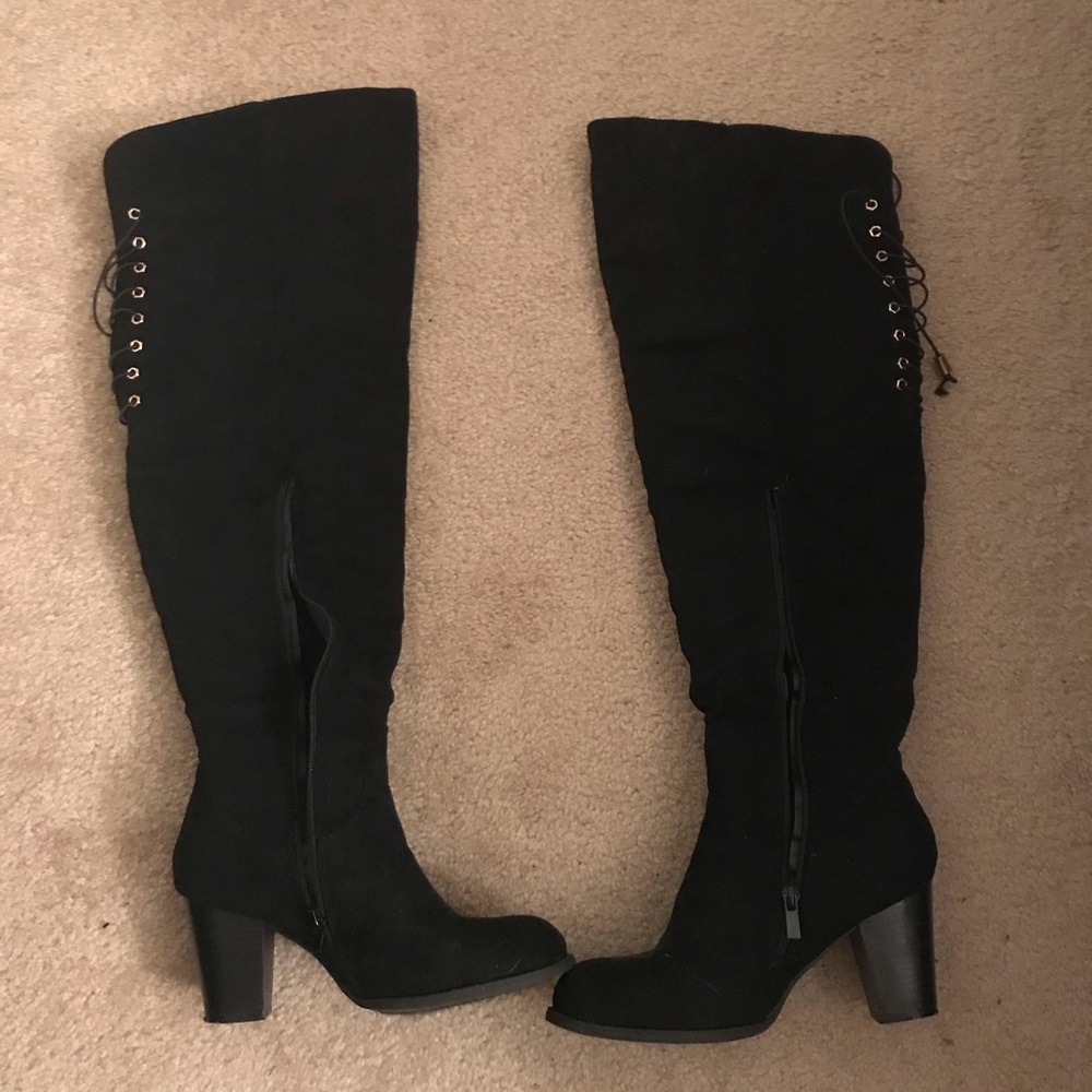 Top Moda over the knee suede boots